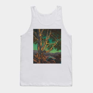 Maxfield Parrish Old White Birch Art Print 1937 American Painter Tank Top